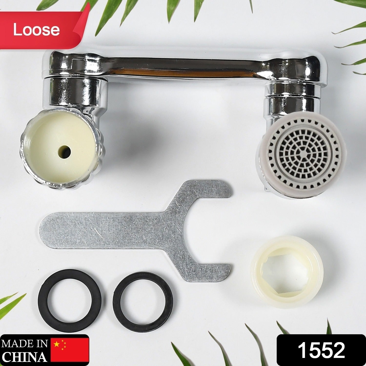 1552 SPLASH FAUCET FILTER FAUCET, 1080 ROTATING FAUCET SPRAYER HEAD DOUBLE O-RING DESIGN, MOVABLE TAP WATER SAVING, SINK AERATOR EXTENDER FOR BATHROOM KITCHEN ( Loose ) 1552 SPLASH FAUCET FILTER FAUCET, 1080 ROTATING FAUCET SPRAYER HEAD DOUBLE O-RING DESIGN, MOVABLE TAP WATER SAVING, SINK AERATOR EXTENDER FOR BATHROOM KITCHEN ( Loose )